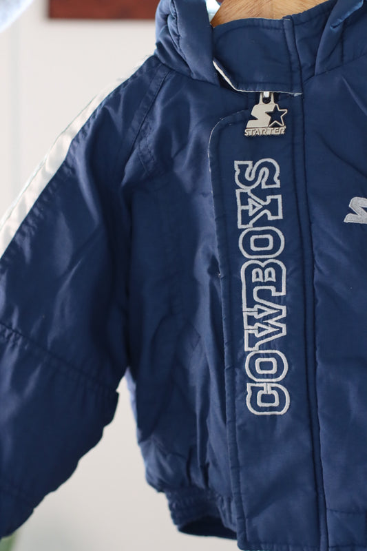 Vintage Kids Starters Dallas Cowboys Puffer Jacket