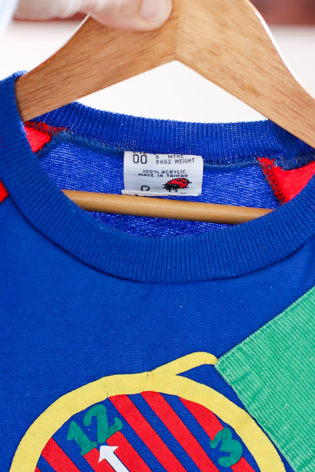 Vintage Ladybird Colourblock Onesie