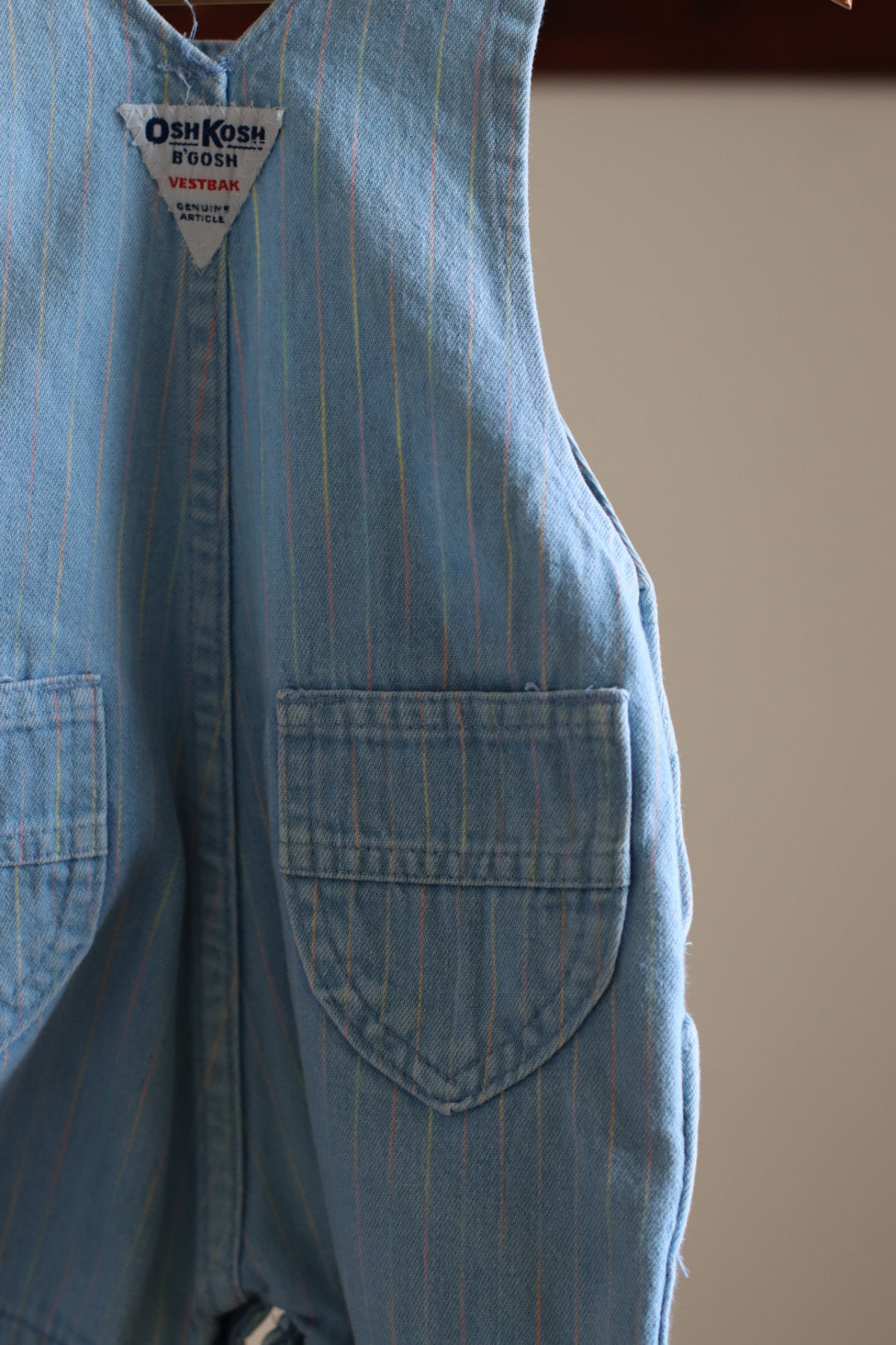 Oshkosh Stripe Shortalls 24m