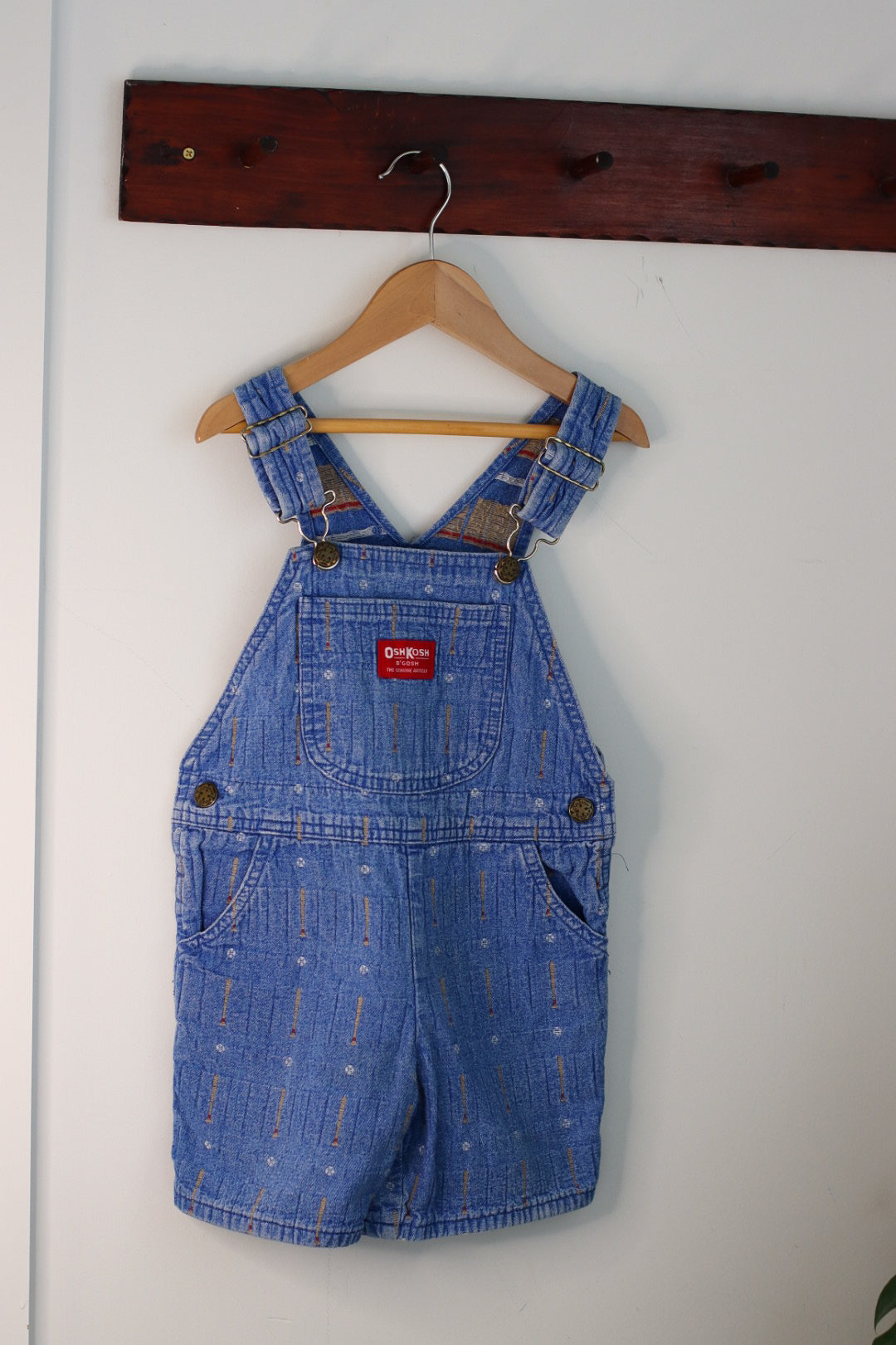Oshkosh Baseball Shortalls 4T