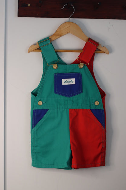 Colour block Liberty Shortalls