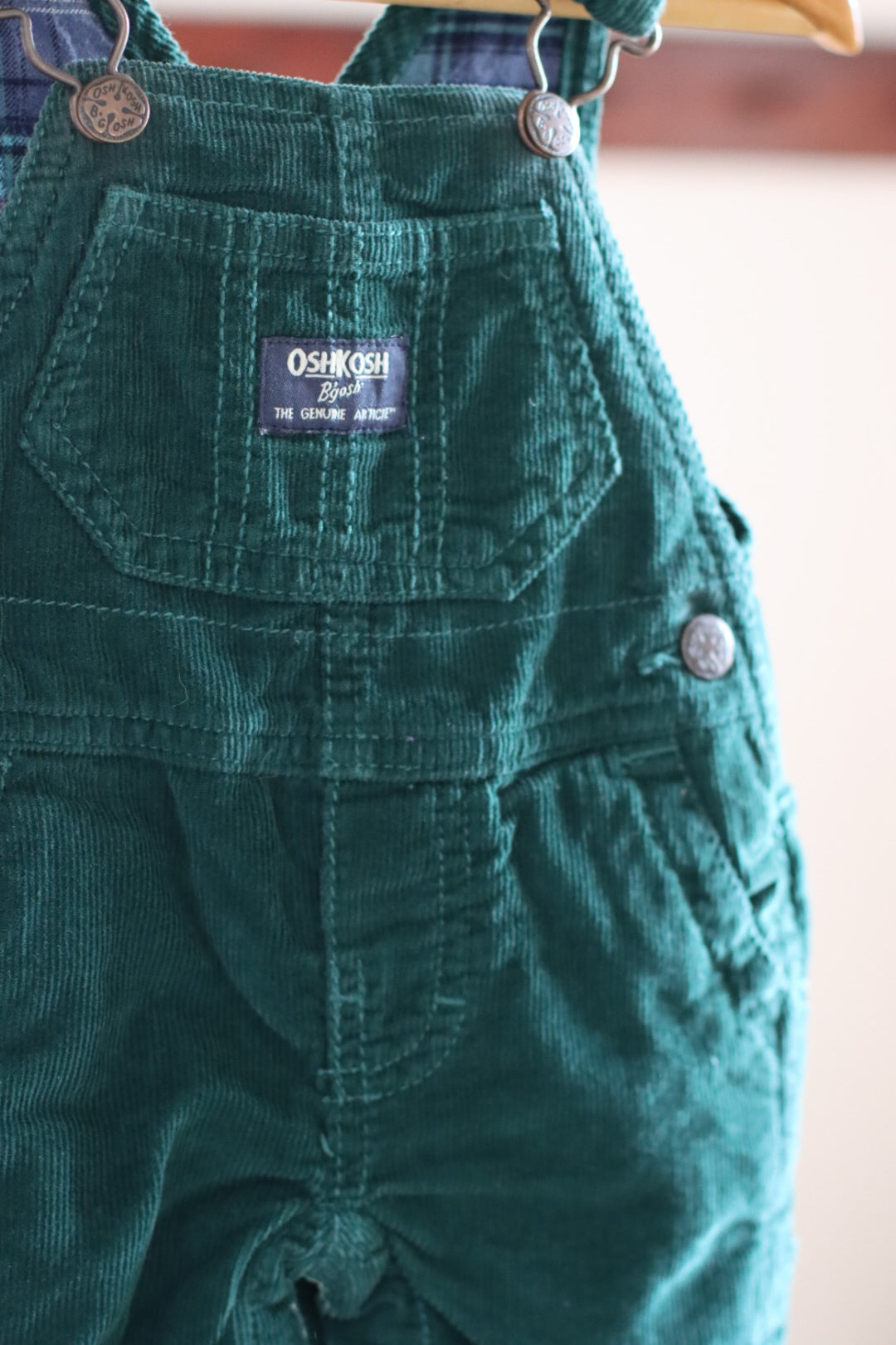 Green Cord Oshkosh Overalls 3m