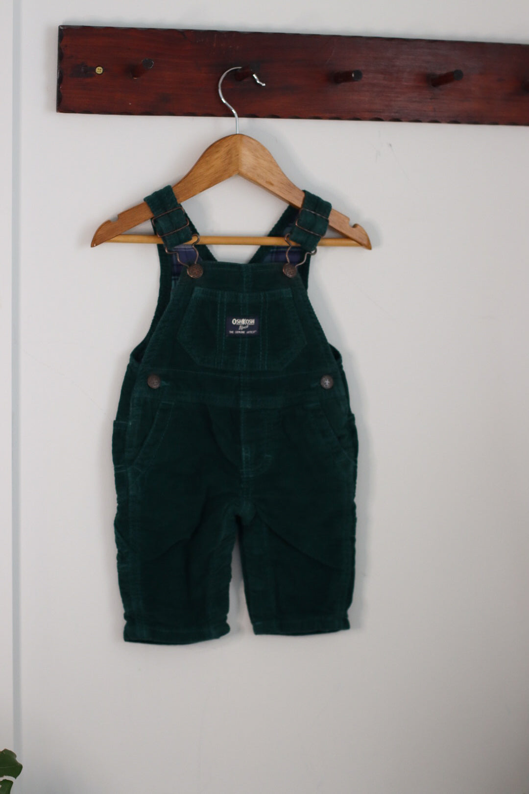 Green Cord Oshkosh Overalls 3m