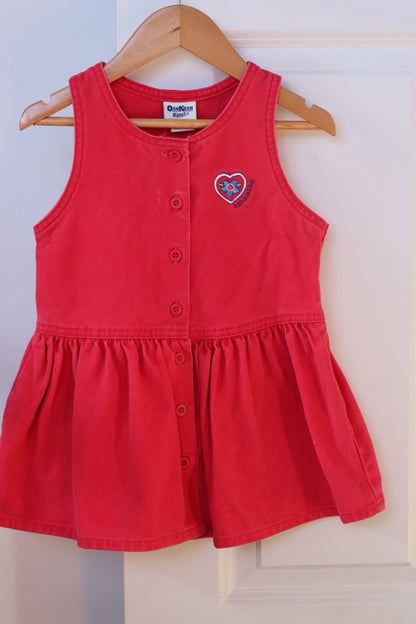 Red Oshkosh Dress 4T