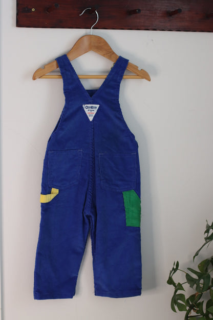 Colourblock Corduroy Oshkosh Overalls 18M