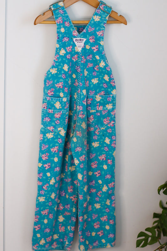 Floral Oshkosh Overalls 4T