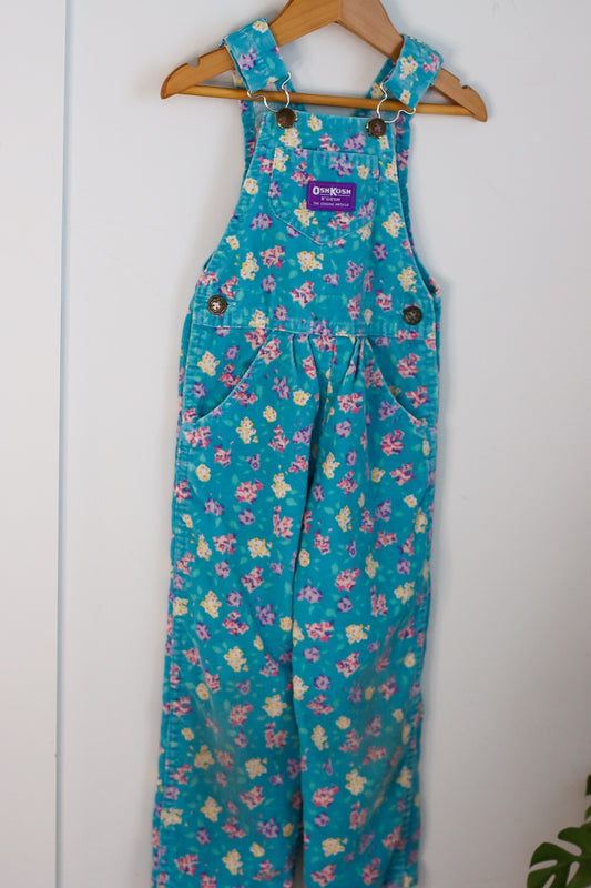 Floral Oshkosh Overalls 4T