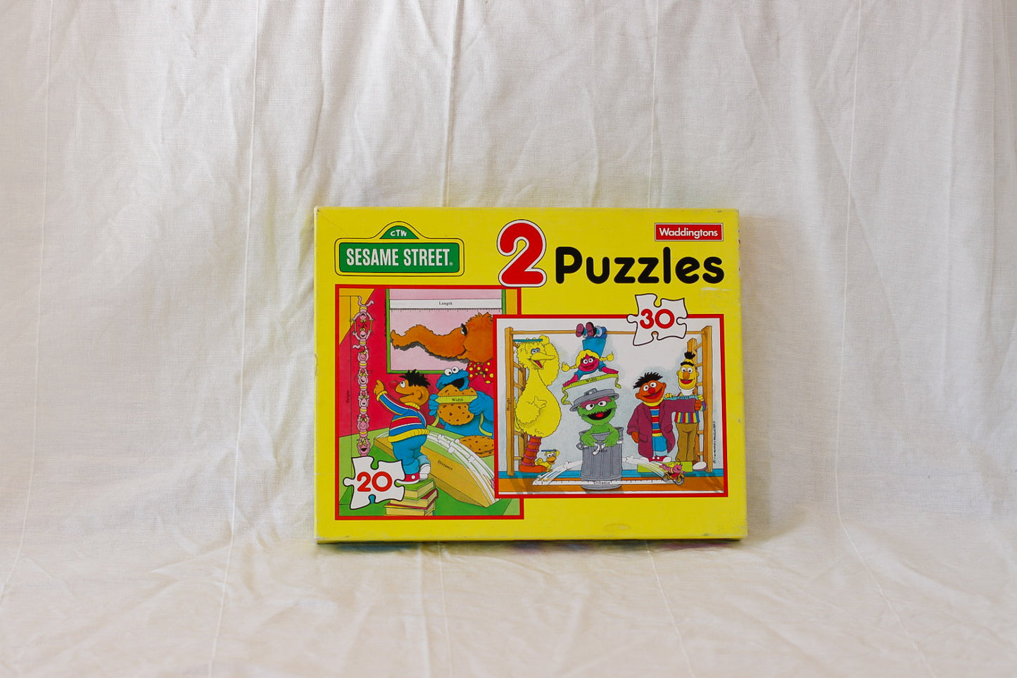 1991 Seasame Street Puzzle x2- 1 piece missing
