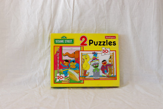 1991 Seasame Street Puzzle x2- 1 piece missing