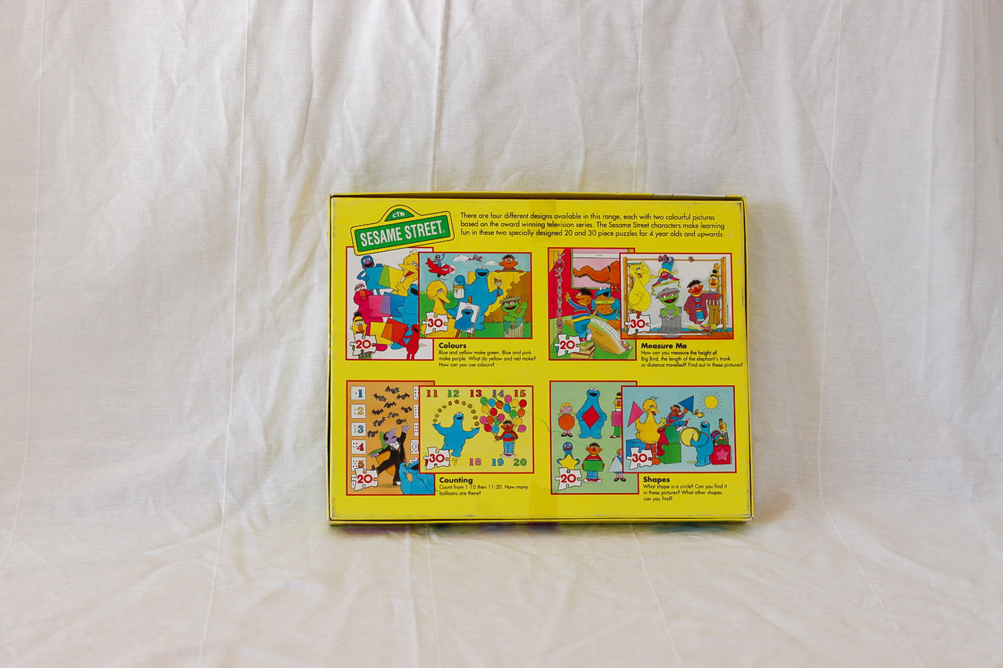 1991 Seasame Street Puzzle x2- 1 piece missing