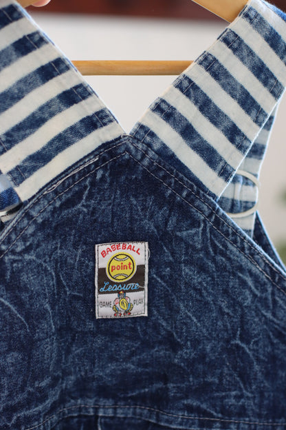 Acid-wash overalls Size 5