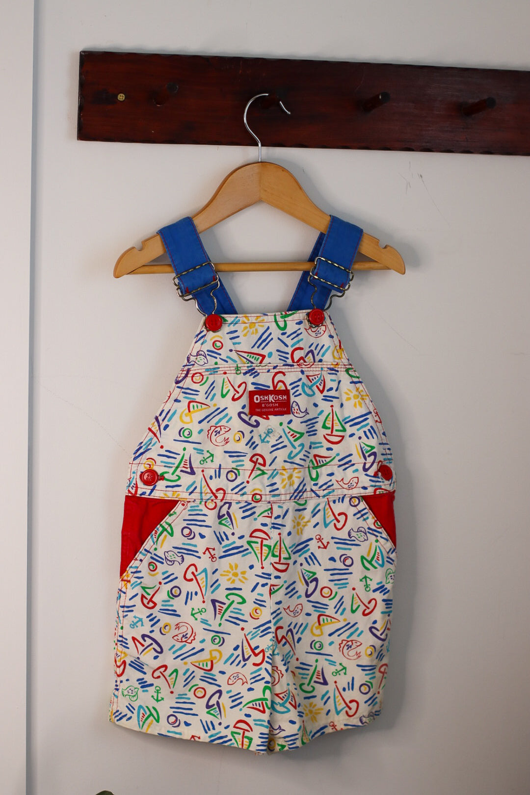 Rare Beach Oshkosh Shortalls size 4T