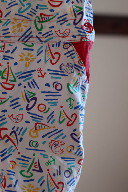 Rare Beach Oshkosh Shortalls size 4T