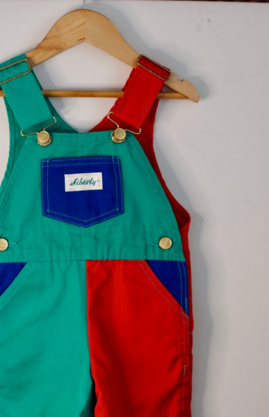 Colour block Liberty Shortalls