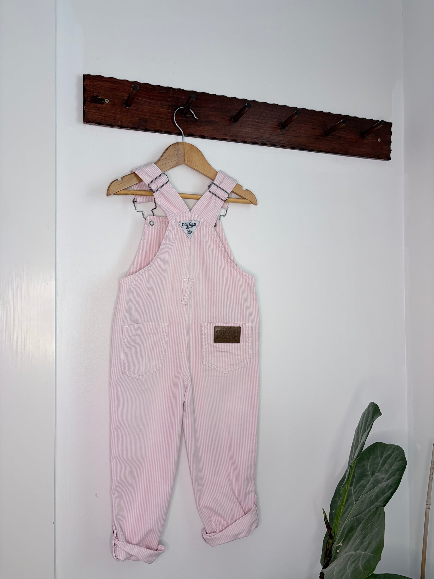 Pink Pinstripe Oshkosh Overalls