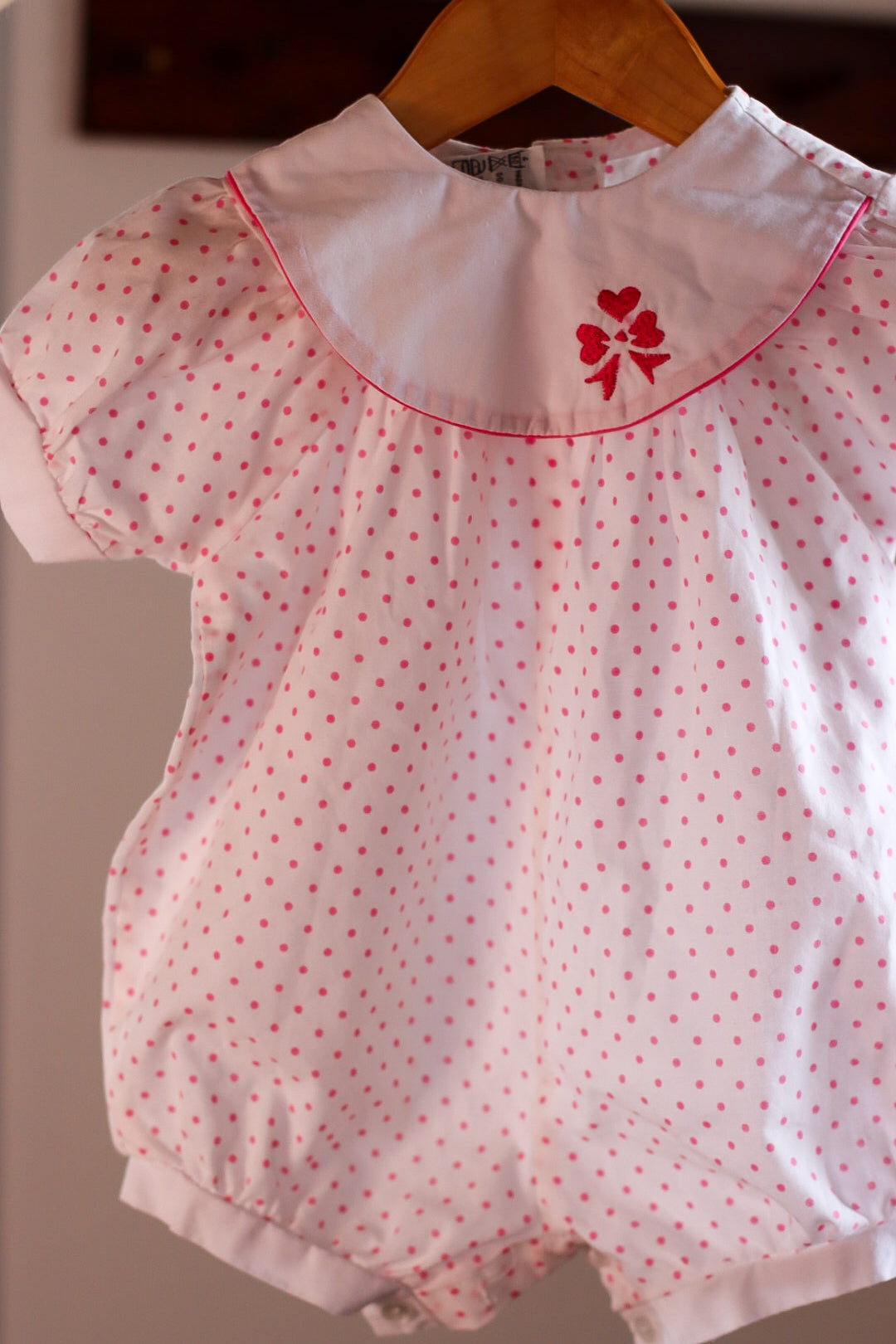 Vintage Ladybird Romper- Spotty