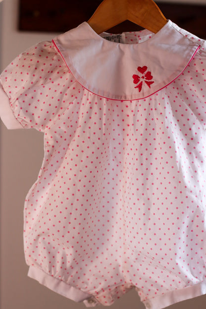 Vintage Ladybird Romper- Spotty