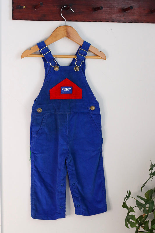 Colourblock Corduroy Oshkosh Overalls 18M